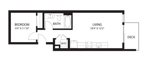 Vela Apartments B2 Open Floor Plan